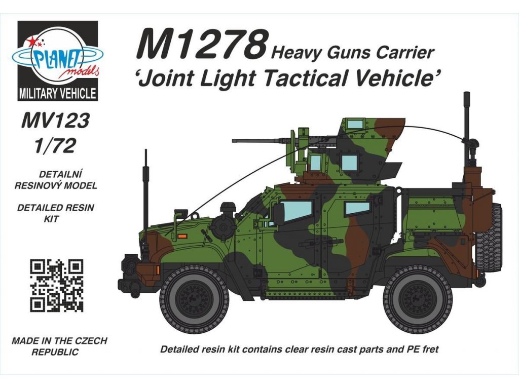 PLANET MODEL 1/72 M1278 Heavy Guns Carrier Full Resin Kit