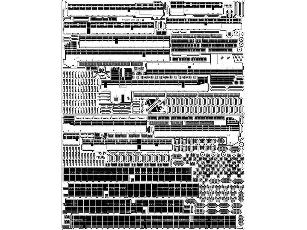 PONTOS 1/350 USS LHD-2 Essex Kit + Detail Up Set 