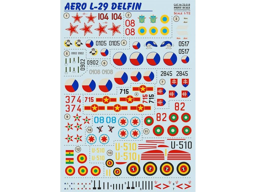 PRINTSCALE 1/72 Aero L-29 Delfin