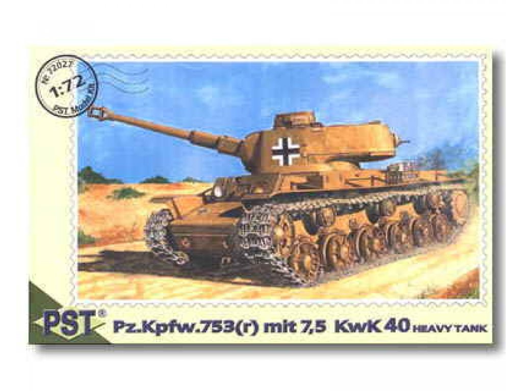 PST 1/72 Pz.Kpfw.753 (r) E mit 7,5 KwK 40 Heavy Tank