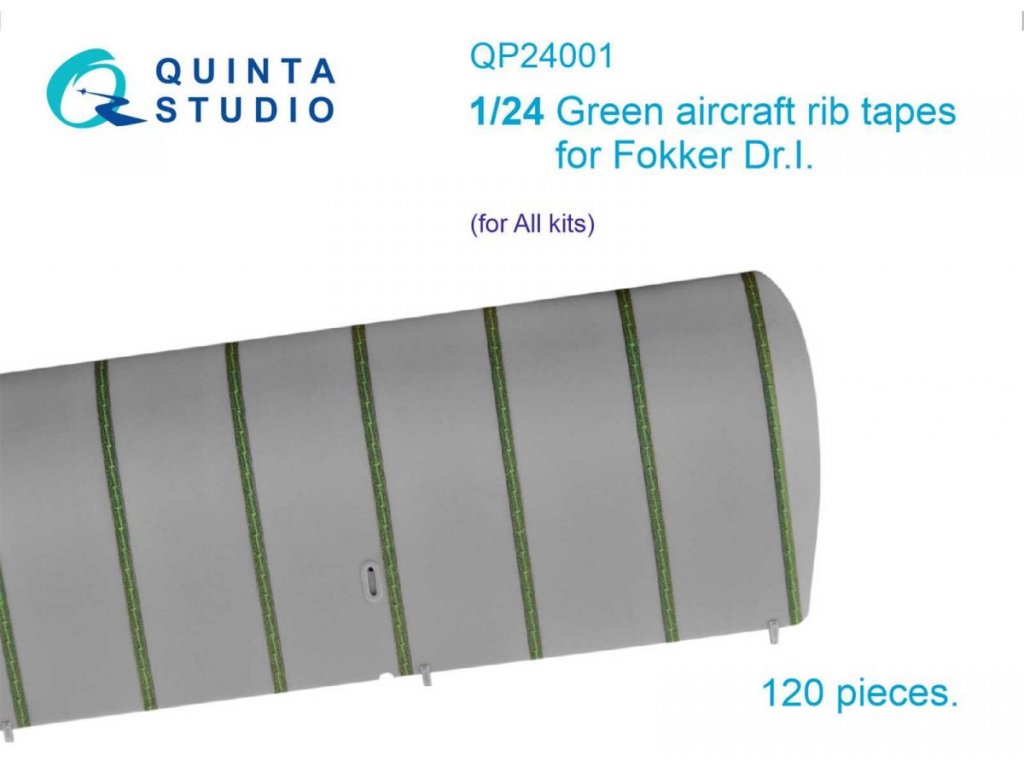 QUINTA 1/24 Green rib tapes Fokker Dr.I (All kits)