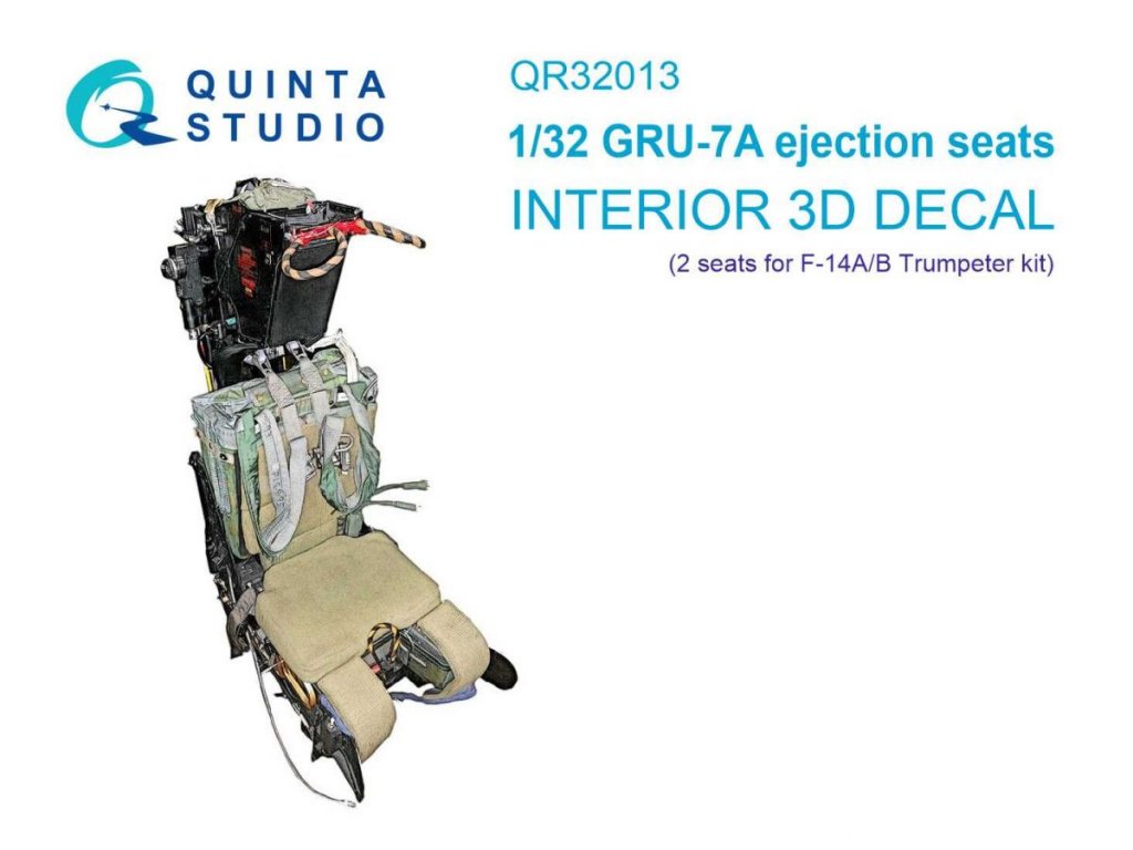 QUINTA 1/32 GRU-7A ejection seats F-14A/B (2 pcs.) for TRU