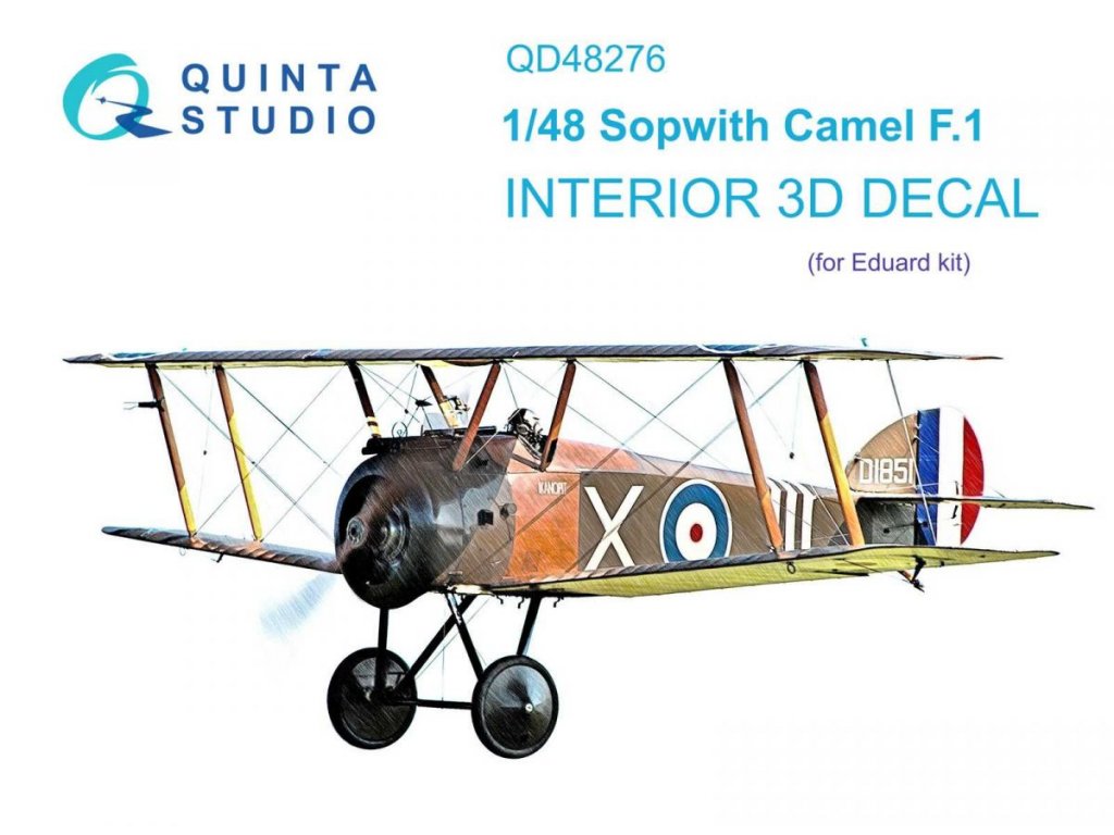 QUINTA 1/48 Sopwith Camel F.1 3D-Printed & Color Interior