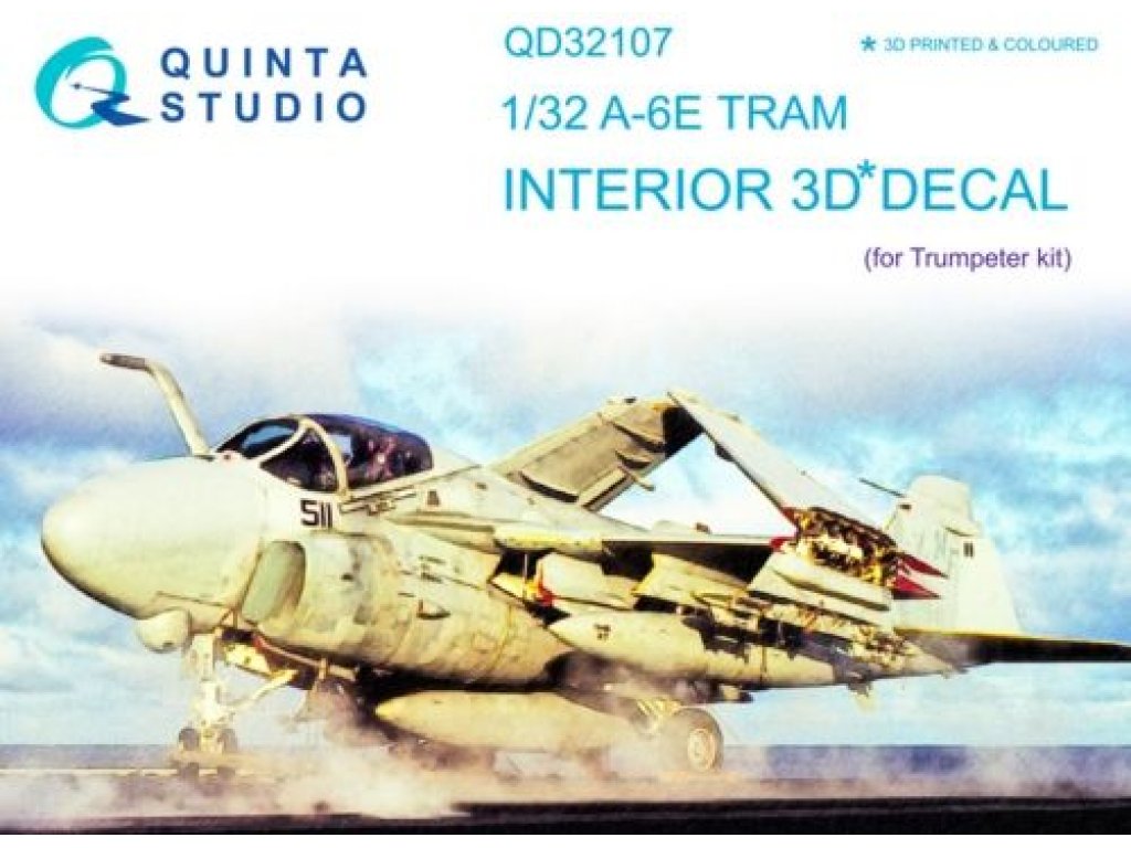 QUINTA STUDIO 1/32 A-6E TRAM Intruder 3D-Print+Color Interior for TRU
