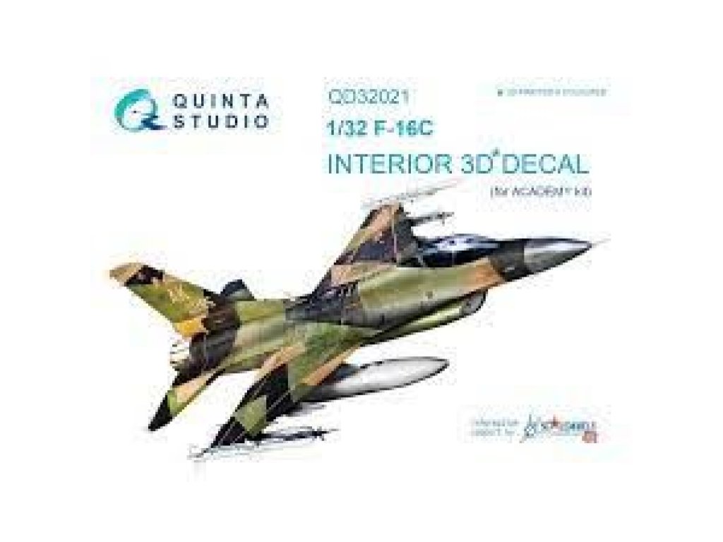 QUINTA STUDIO 1/32 F-16C 3D-Printed colour Interior for ACA