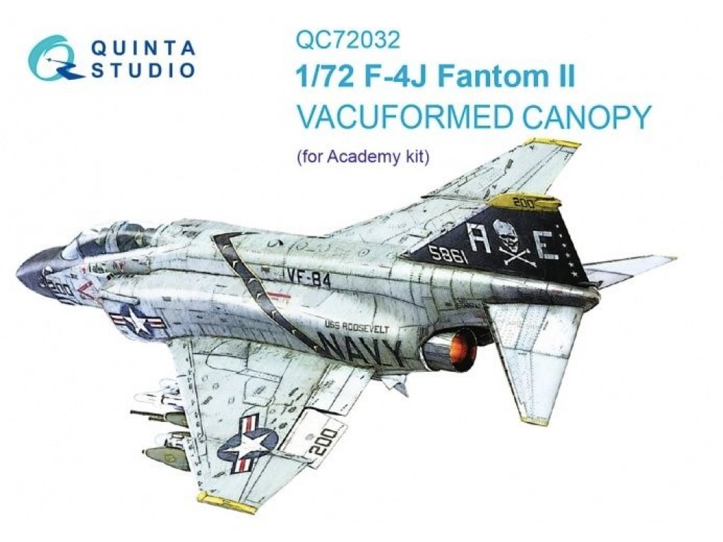 QUINTA STUDIO 1/72 Vacu canopy F-4J (ACAD)