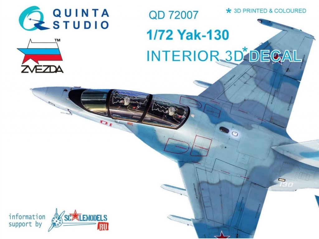 QUINTA STUDIO 1/72 Yak-130  3D-Print colour Interior for ZVE