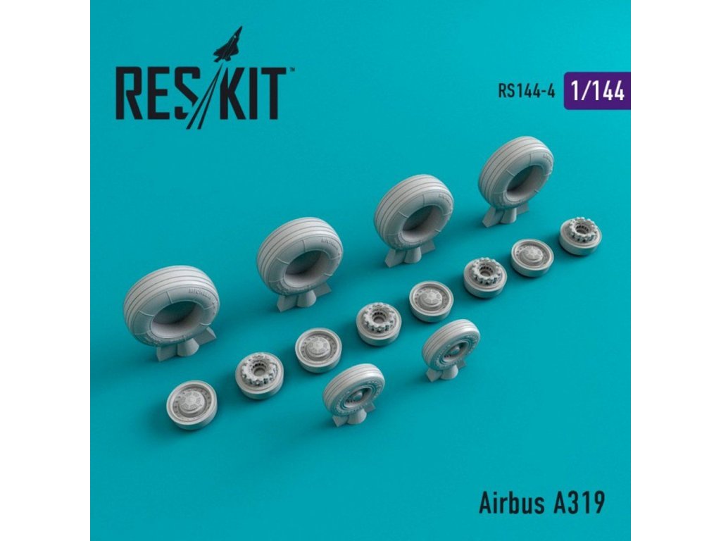 RESKIT 1/144 Airbus A319 wheels for REV