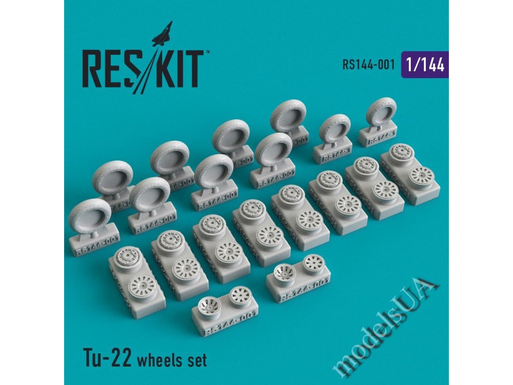 RESKIT 1/144 Tu-22 wheels set for MIKROMIR