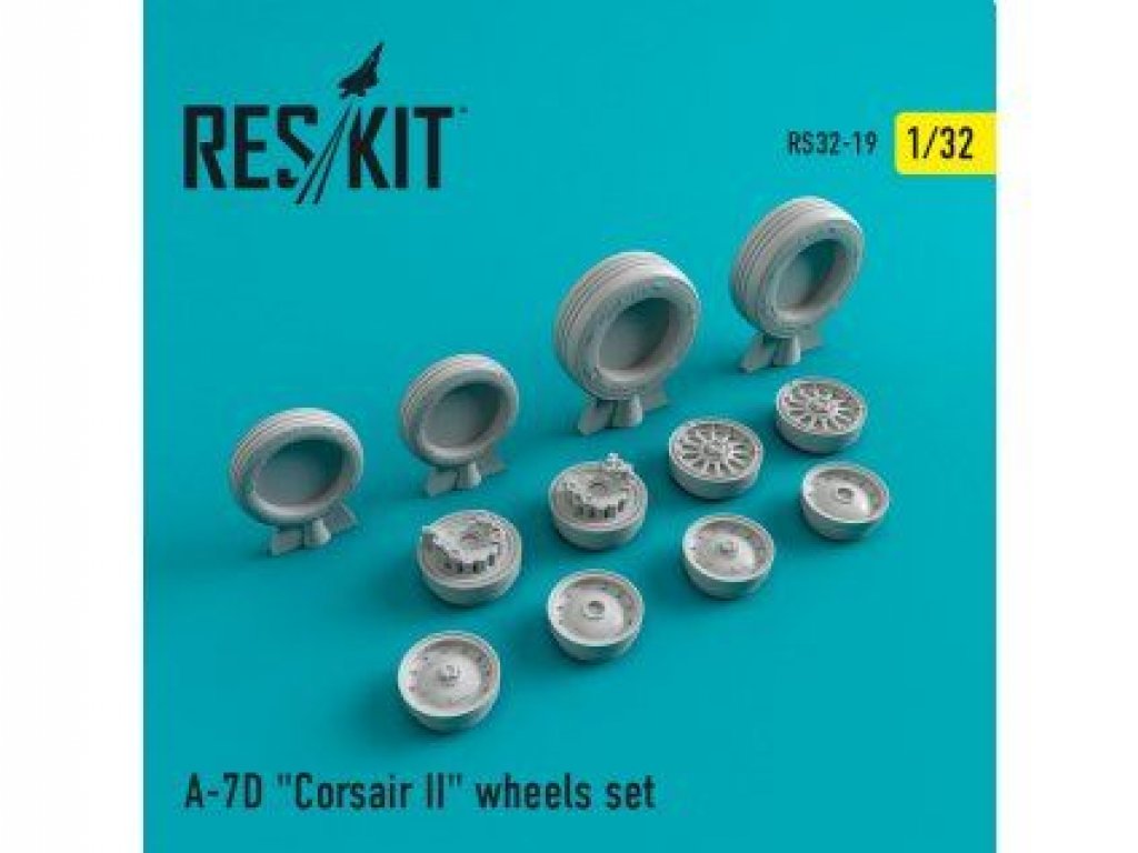 RESKIT 1/32 A-7 Corsair II D wheels set