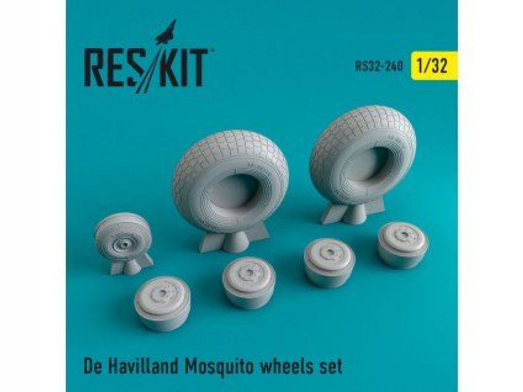 RESKIT 1/32 De Havilland Mosquito wheels set