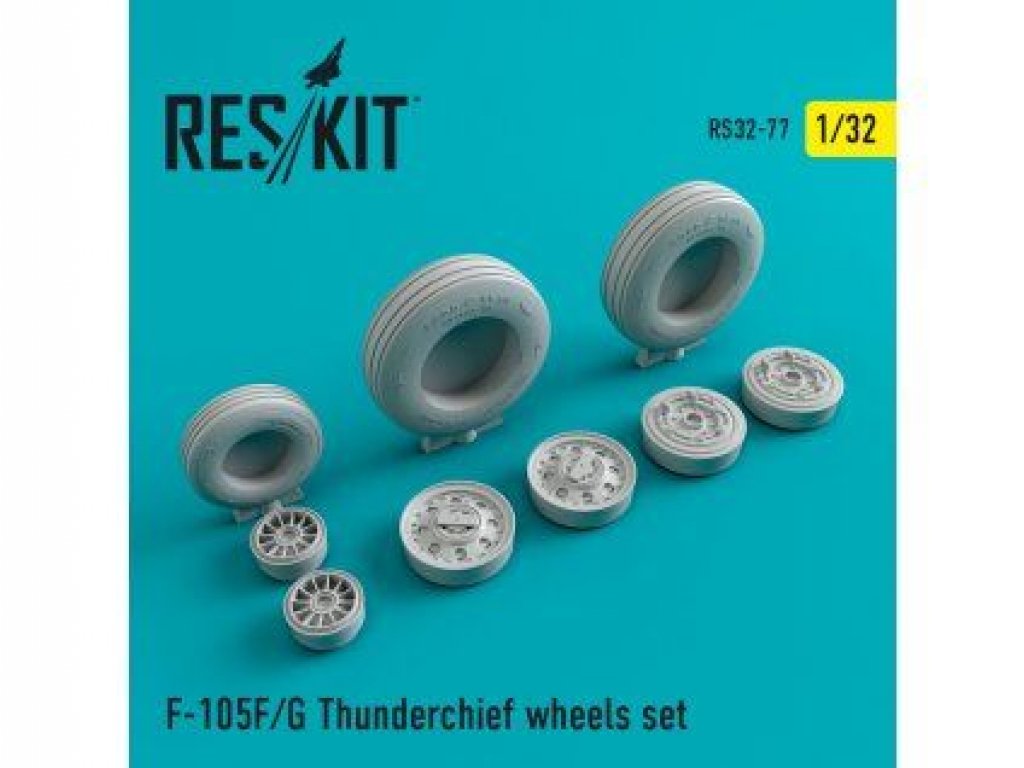 RESKIT 1/32 F-105 (F,G) Thunderchief wheels set