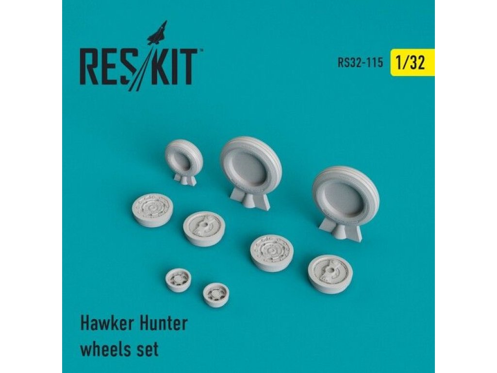 RESKIT 1/32 Hawker Hunter - wheels for REV