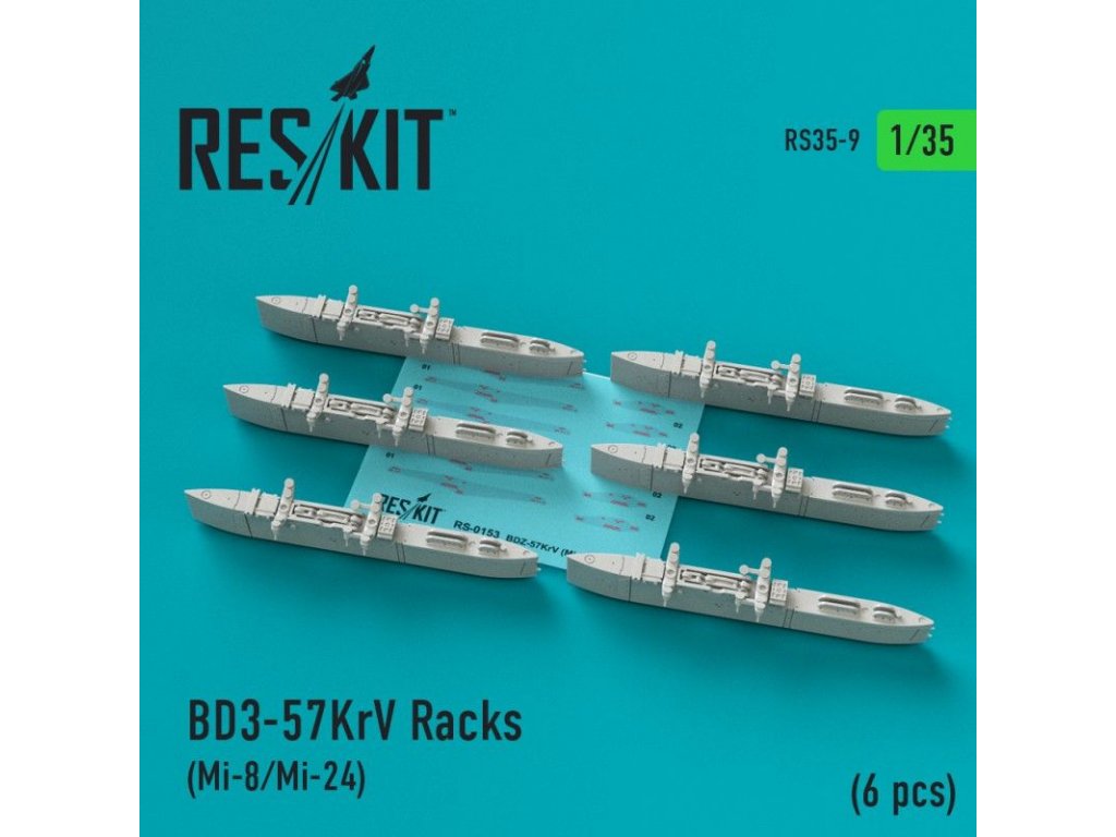RESKIT 1/35 BD3-57KrV Racks - 6 pcs. for TRU