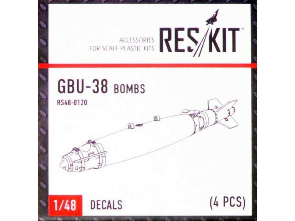 RESKIT 1/48 GBU-38 Bombs for 4 pcs.