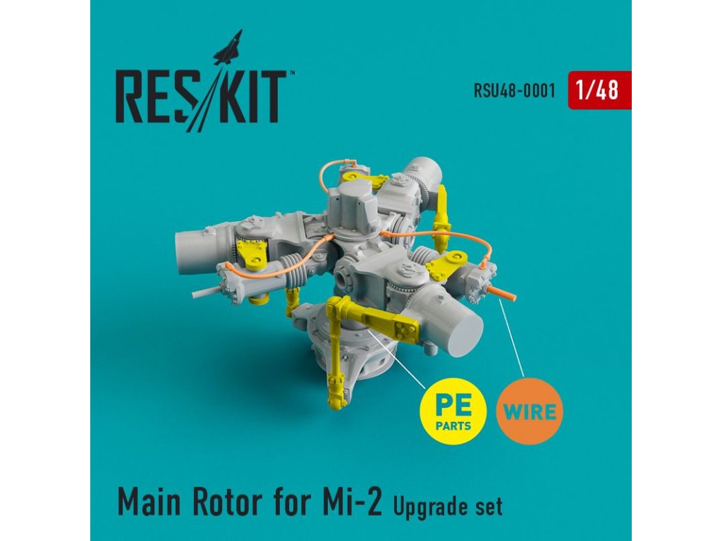 RESKIT 1/48 Mi-2 Main Rotor upgrade set for incl.PE parts
