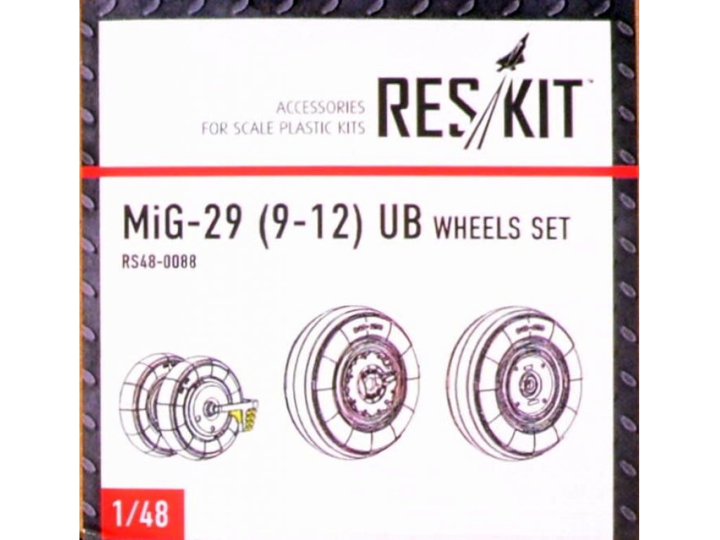 RESKIT 1/48 MiG-29 UB for 9-12  wheels set for ACAD,EDU,GHW