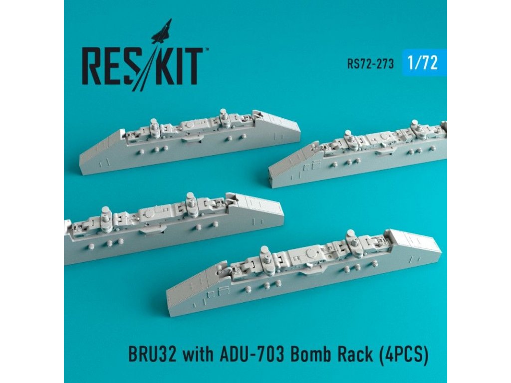 RESKIT 1/72  BRU32 w/ ADU-703 Bomb Rack (4pcs.)