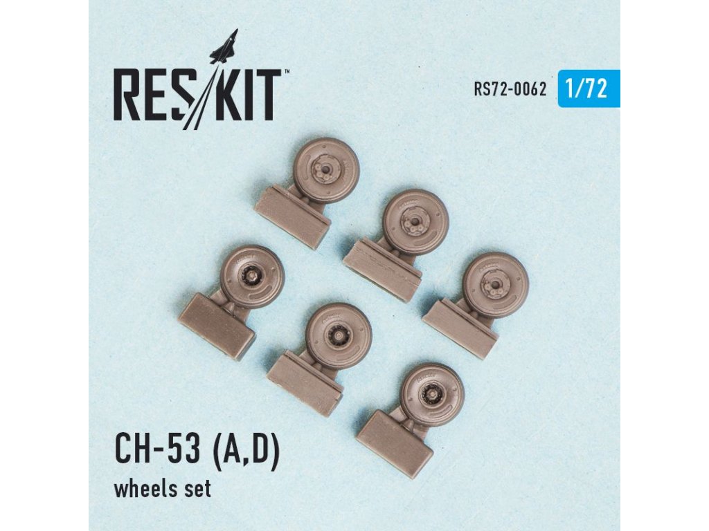 RESKIT 1/72 CH-53 for A,D  wheels set for FUJI,ITAL