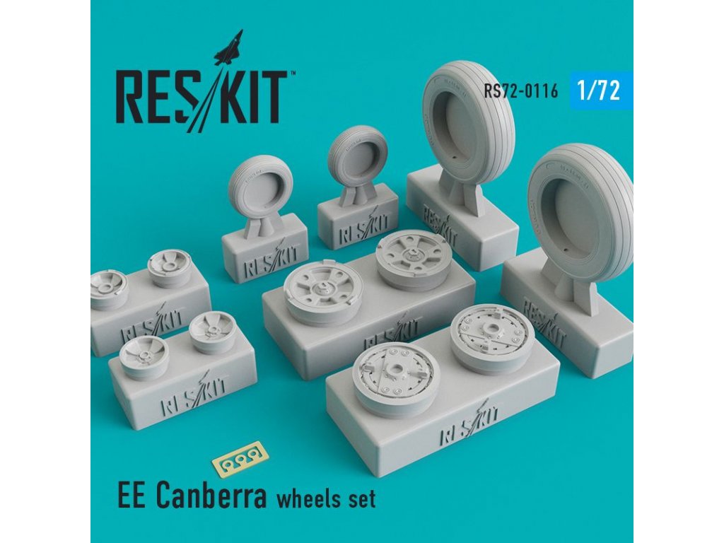 RESKIT 1/72 EE Canberra wheels set for AIRF,AMP