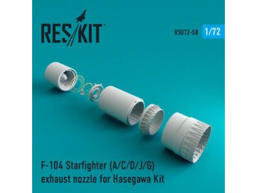 RESKIT 1/72 F-104 Starfighter A/C/D/J/G Exhaust nozzle for HAS