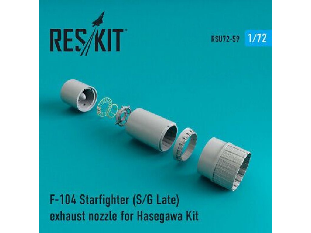 RESKIT 1/72 F-104 Starfighter (S/G Late) Exhaust nozzle for HAS