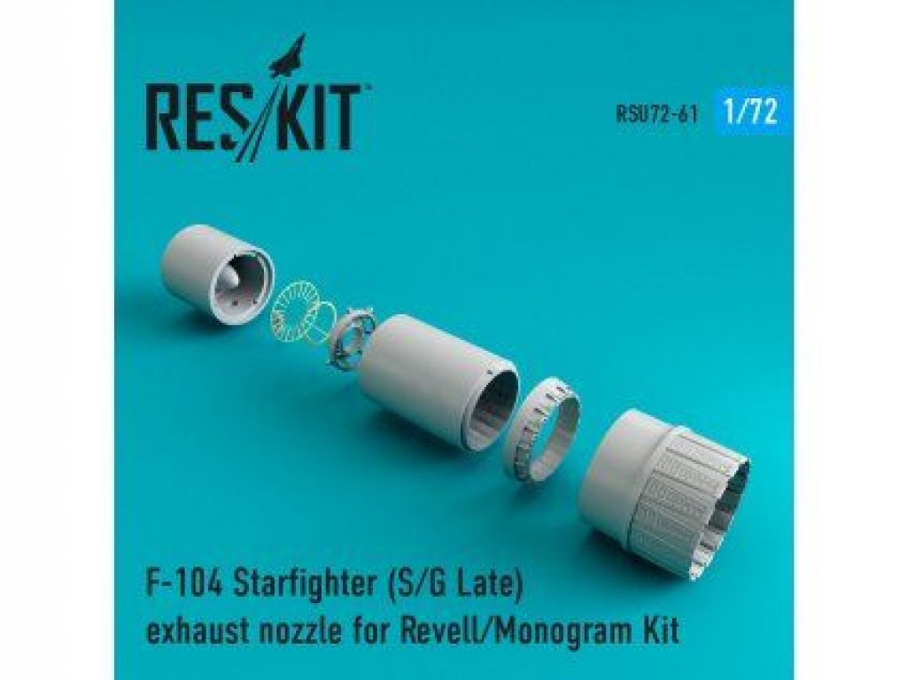 RESKIT 1/72 F-104 Starfighter (S/G Late) Exhaust nozzle for REV