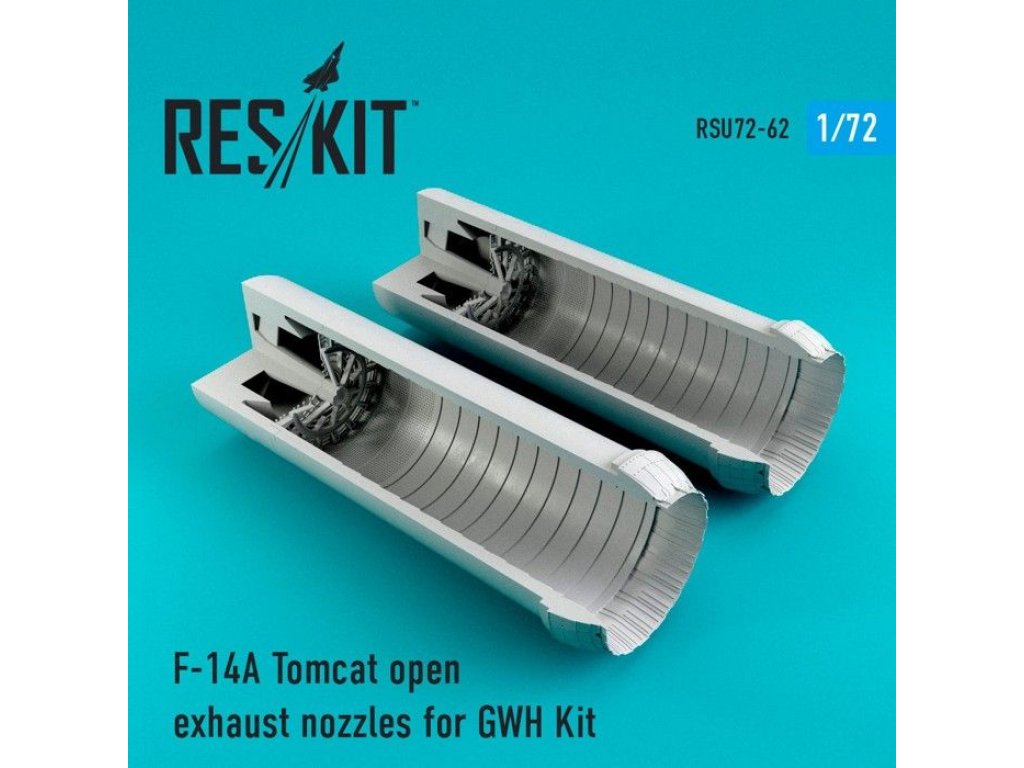 RESKIT 1/72 F-14A Tomcat open exhaust nozzles for GWH
