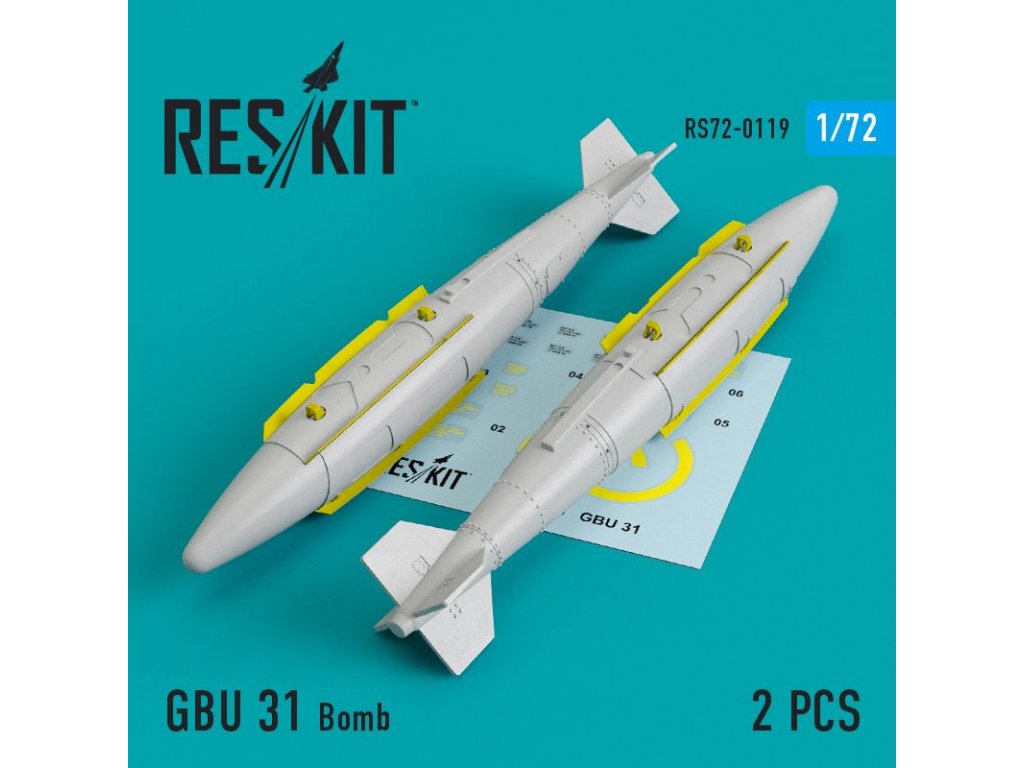 RESKIT 1/72 GBU 31 Bombs for 2 pcs.