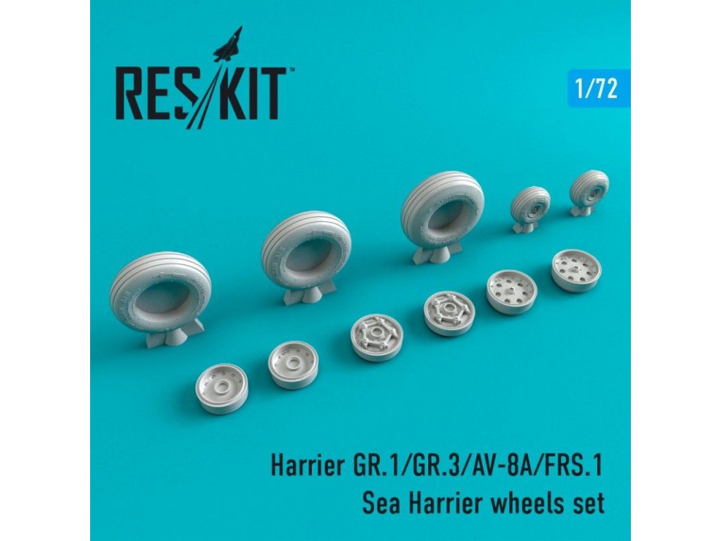 RESKIT 1/72 Harrier GR.1/GR.3/AV-8A/FRS.1 wheels