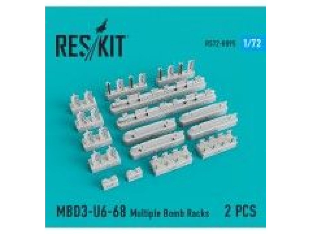 RESKIT 1/72 MBD3-U6-68 Multiple Bomb Racks for 2 pcs.