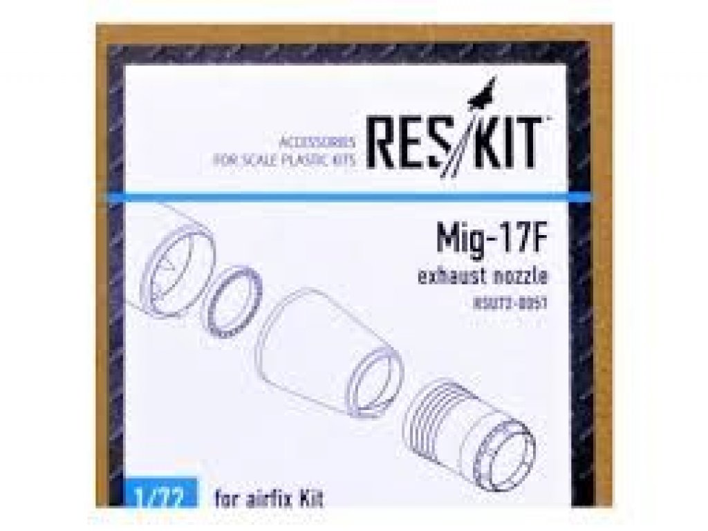 RESKIT 1/72 Mig-17F exhaust nozzle for AIR