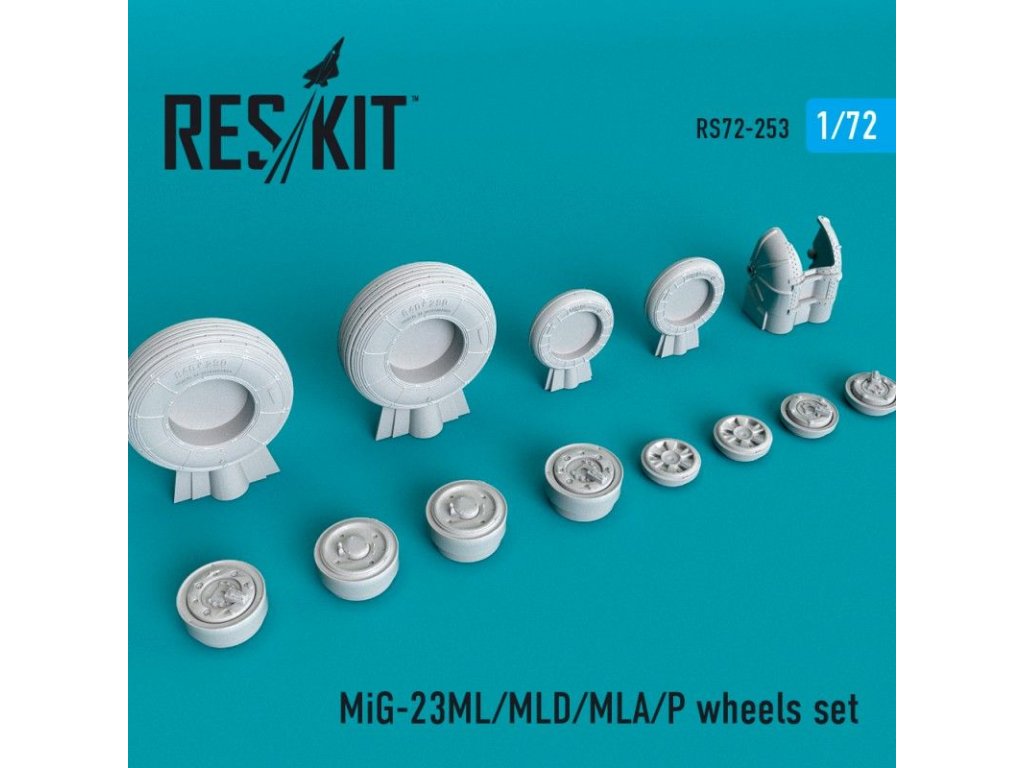 RESKIT 1/72 MiG-23(ML/MLD/MLA/P) Flogger wheels set
