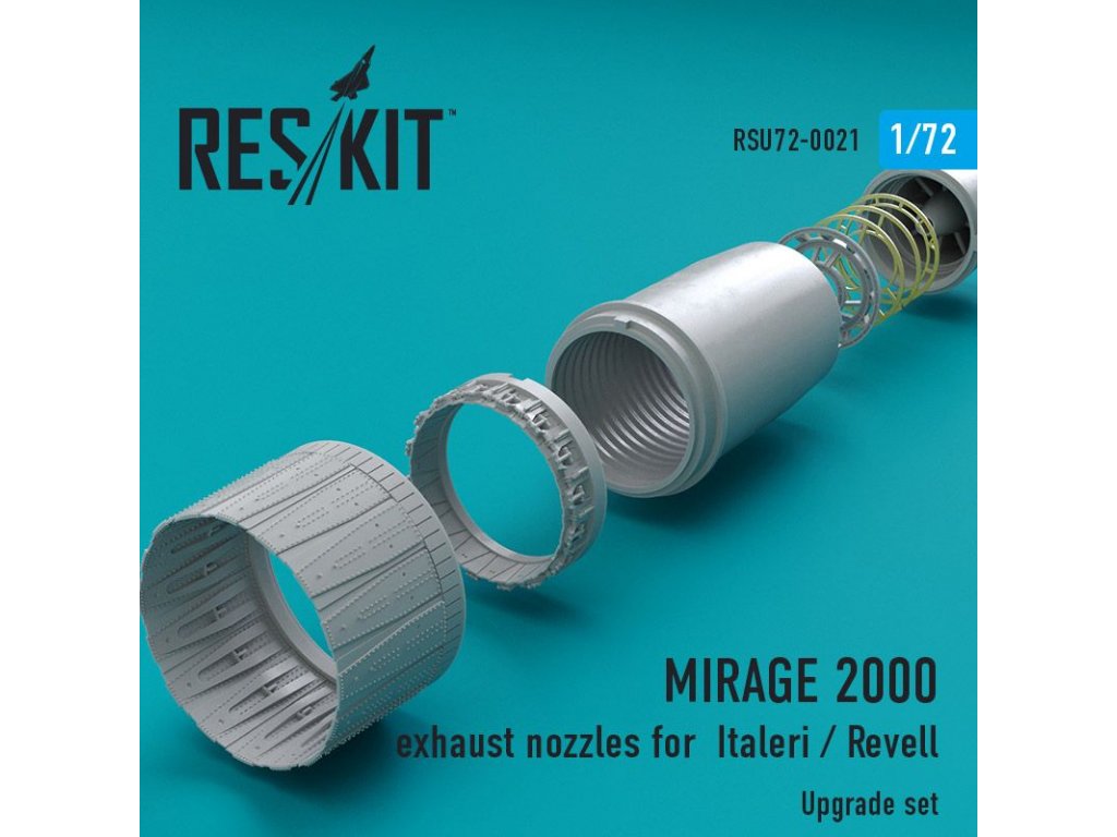 RESKIT 1/72 Mirage 2000 exhaust nozzles for ITA/REV