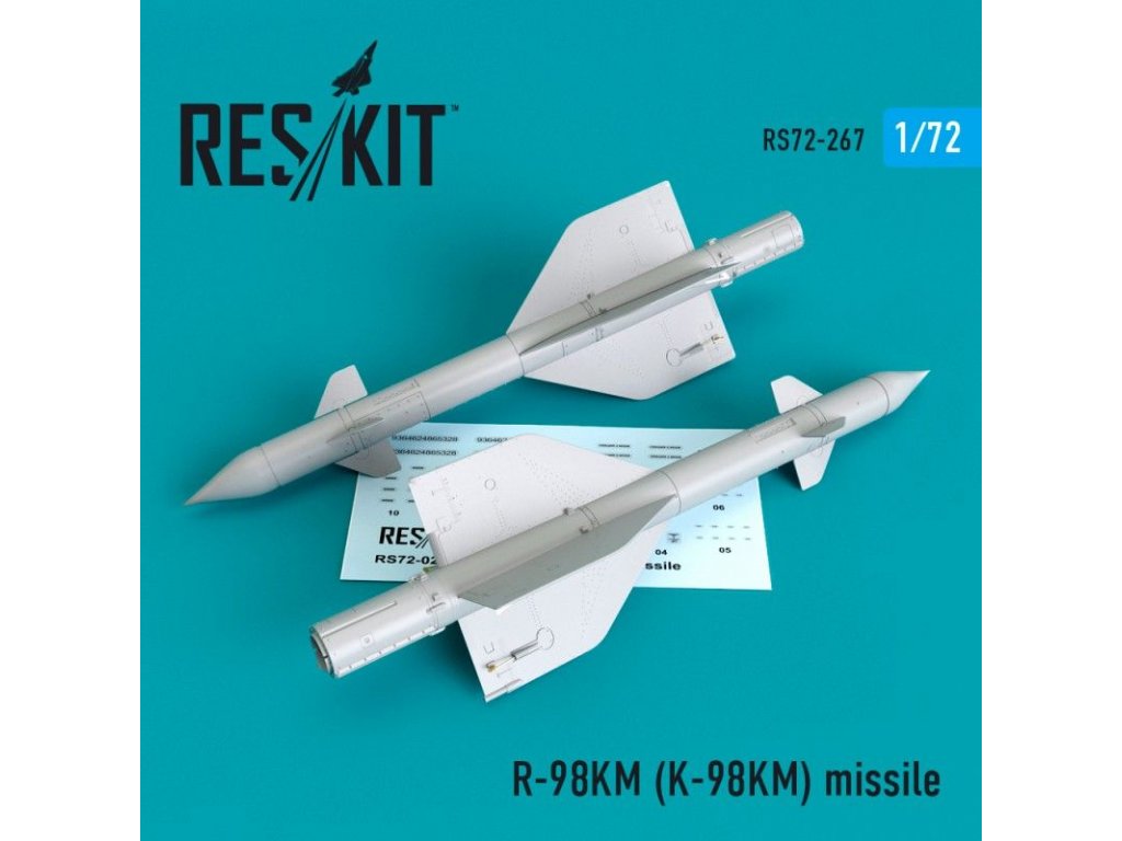 RESKIT 1/72 R-98KM (K-98KM) missile (2 pcs.)