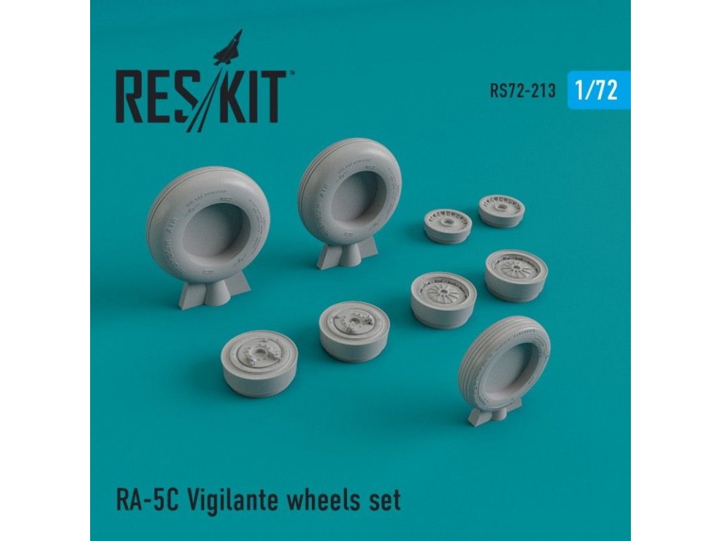 RESKIT 1/72 RA-5 Vigilante wheels for TRU