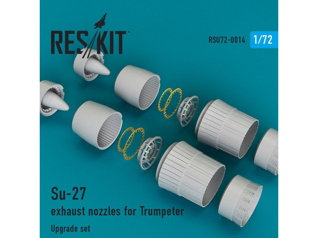 RESKIT 1/72 Su-27 exhaust nozzles for TRU