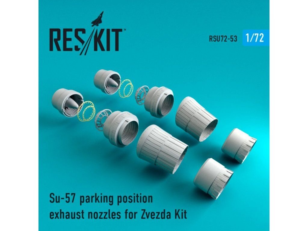 RESKIT 1/72 Su-57 parking position exhaust nozzles for ZVE