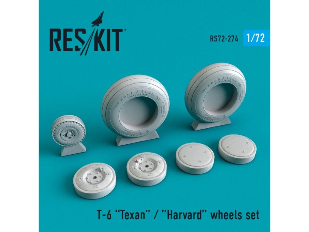 RESKIT 1/72 Texan T-6 wheels set for ACD/REV