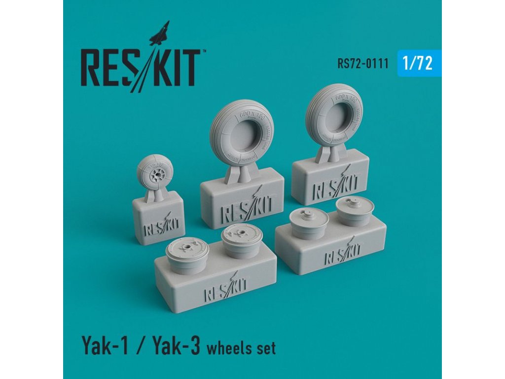 RESKIT 1/72 Yak-1 / Yak-3 wheels set for ZVE,AMOD