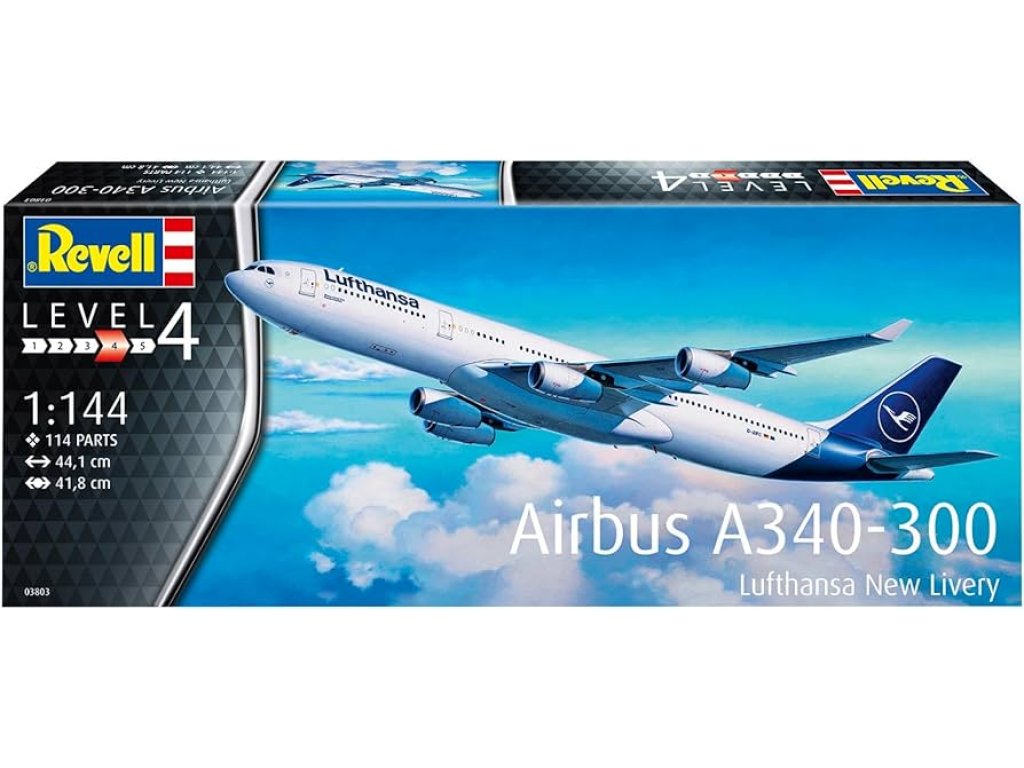 REVELL 03803 1/144 A340-300 Lufthansa New Livery