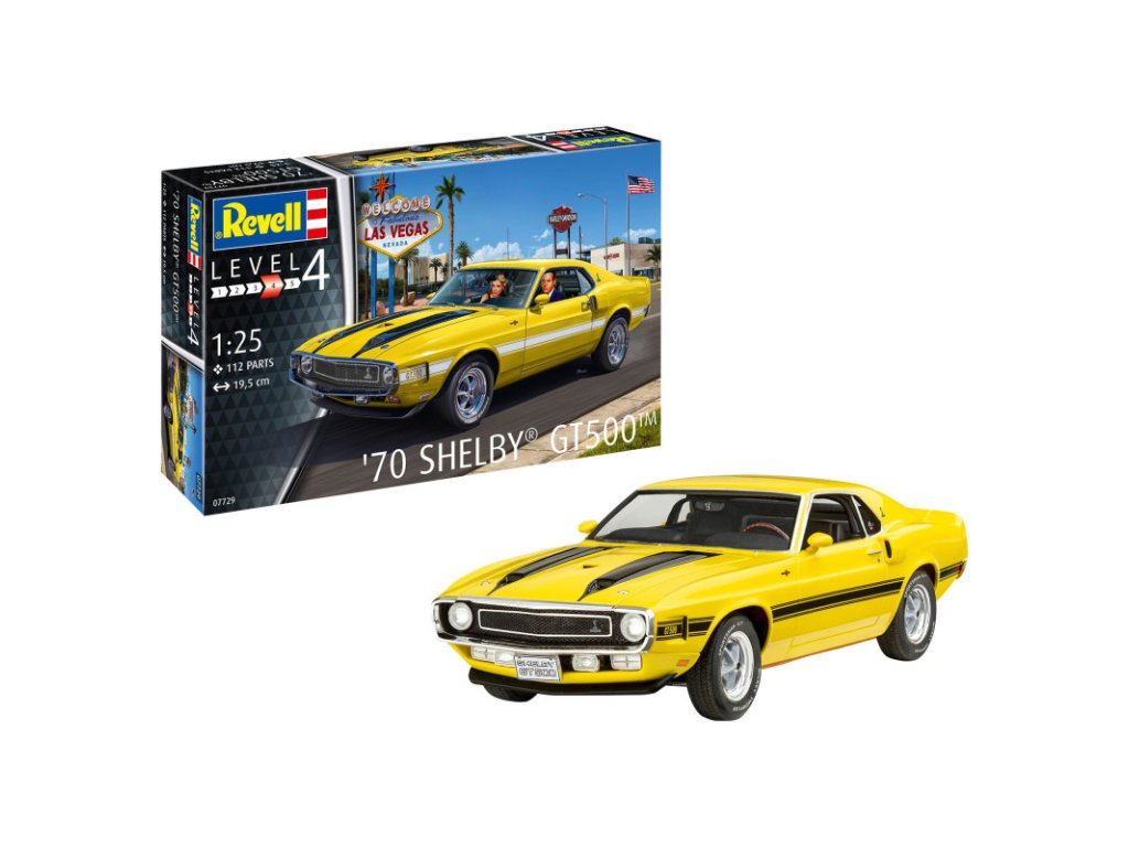 REVELL 07729 1/25 70 Shelby Mustang GT500