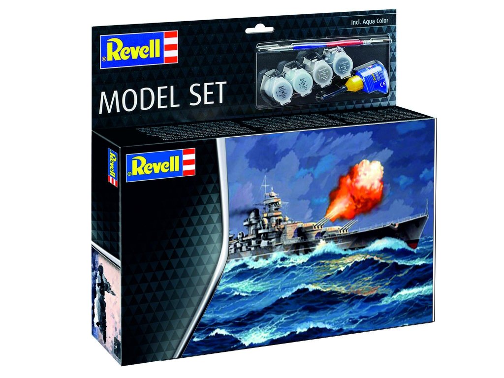 REVELL 1/1200 Model Set Battleship Gneisenau