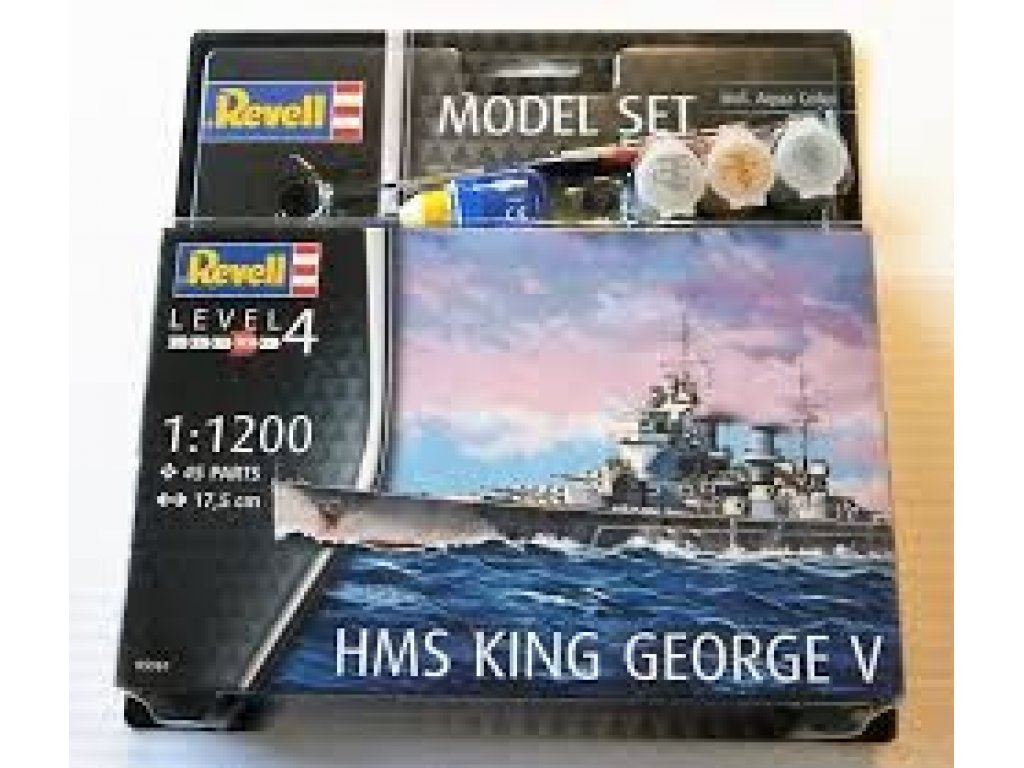 REVELL 1/1200 MODELSET HMS King George V