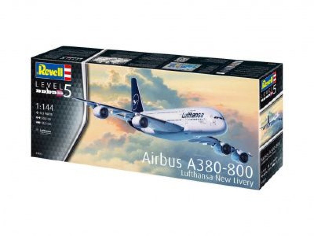 REVELL 1/144 Airbus A380-800 Lufthansa New Livery