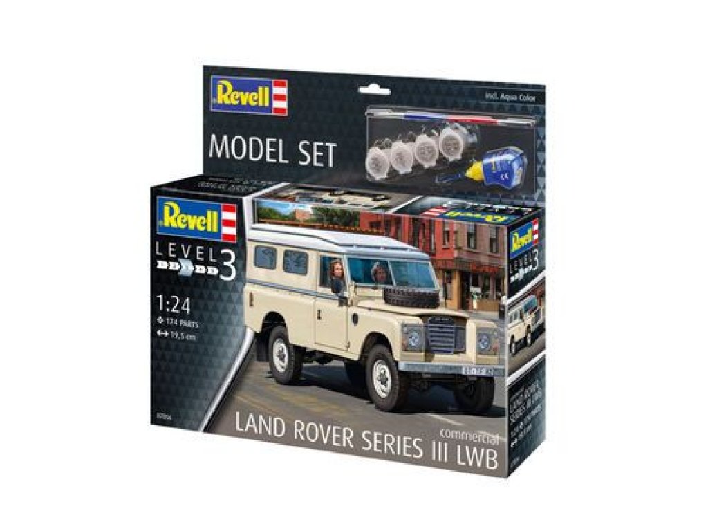 REVELL 1/24 Model Set Land Rover Series III LWB (commercial)