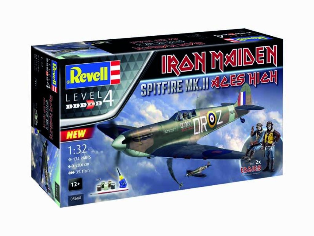 REVELL 1/32 Spitfire Mk.II Aces High Iron Maiden Set