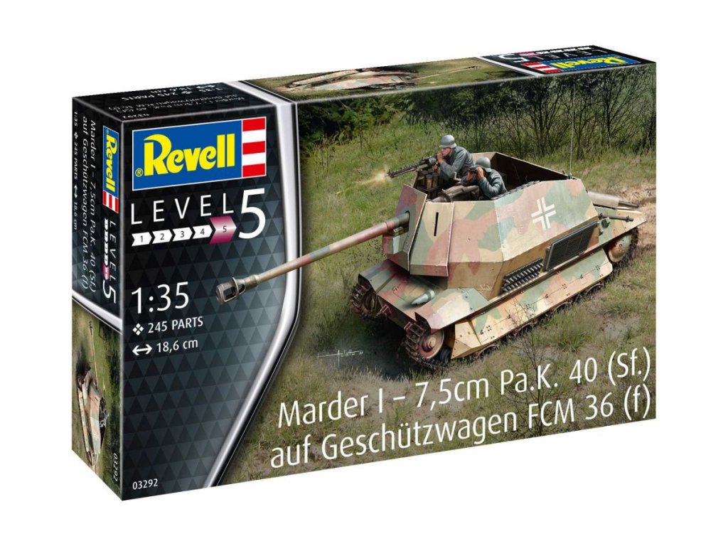 REVELL 1/35 Marder I on FCM 36 base