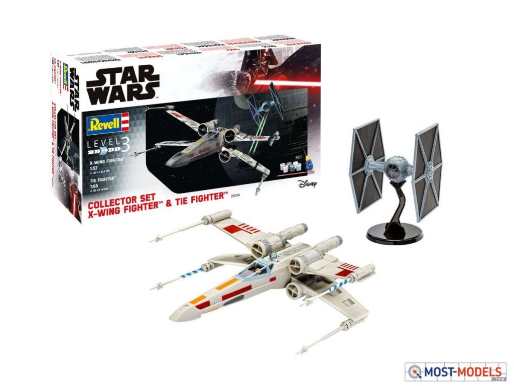 REVELL 1/65 Collector Set X-Wing Fighter TIE Fighter GIFT Set