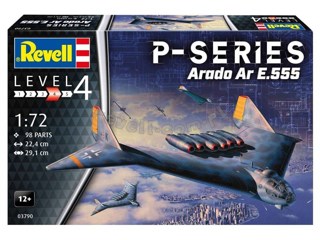 REVELL 1/72 Arado Ar 555 P-Series